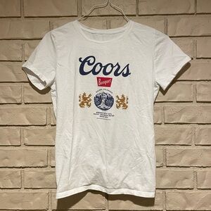 White Coors Tee